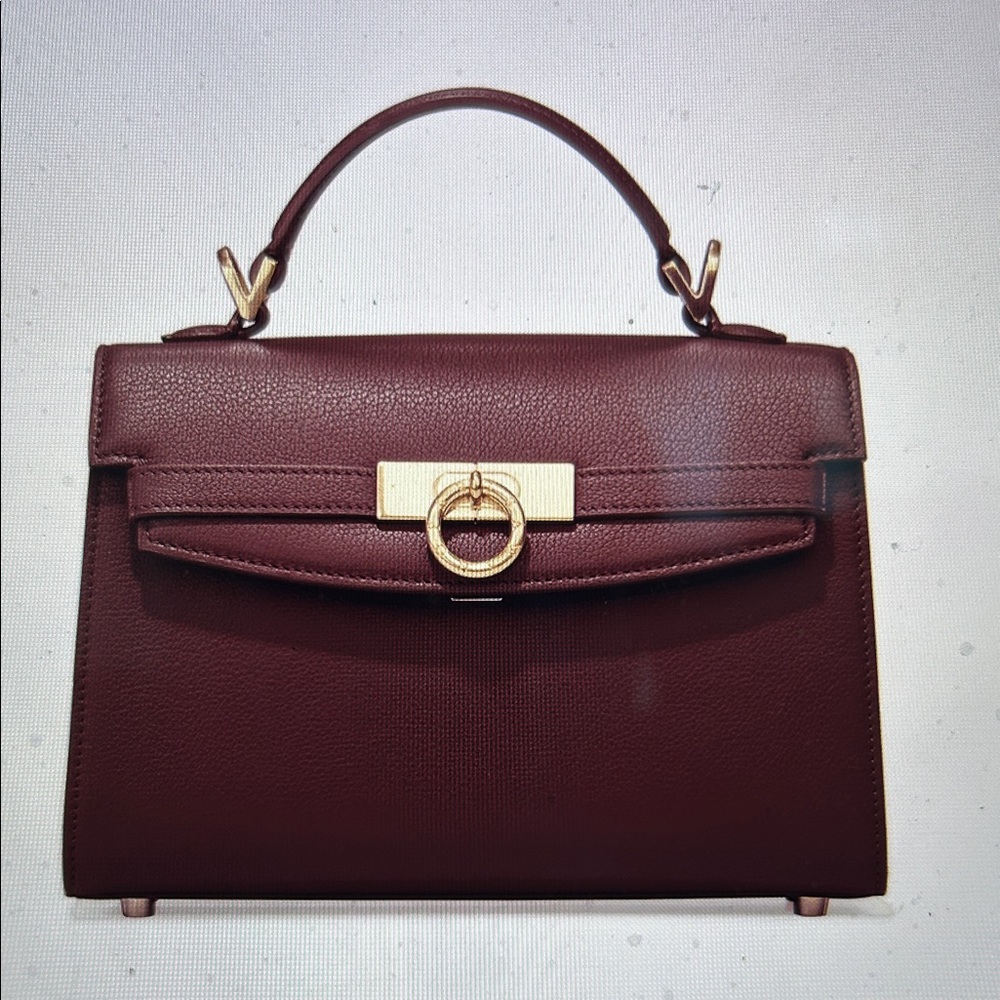 NWT PARISA WANG BURGUNDY SMALL “GRACE” TOP HANDLE BAG